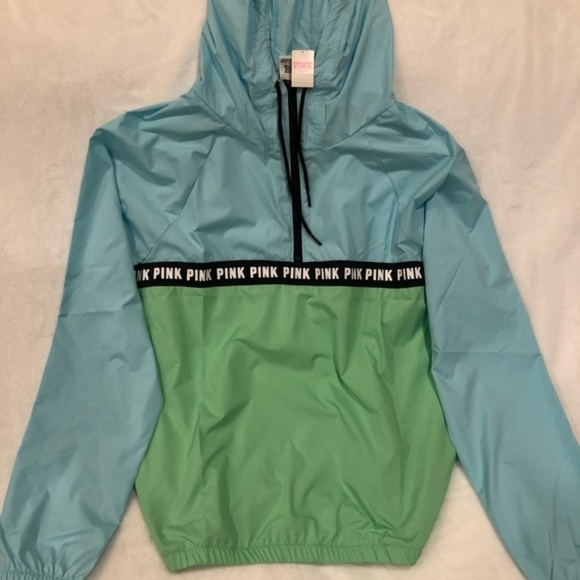 Victoria Secred PINK ANORAK Blue/Green - S/ XS - Picture 3 of 5